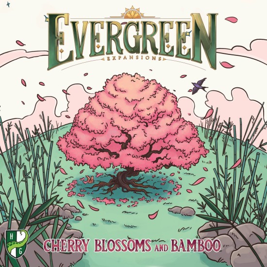 Evergreen: Cherry Blossoms And Bamboo